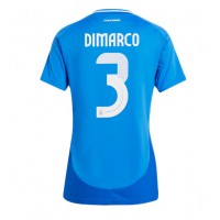 Fotbalové Dres Itálie Federico Dimarco #3 Dámské Domácí ME 2024 Krátký Rukáv